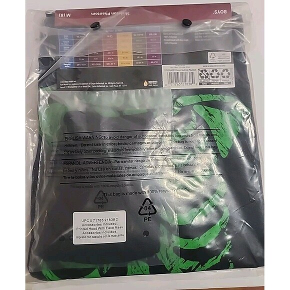 Boys S (6/7) Skeleton Phantom Halloween Costume Complete NEW! - Picture 5 of 5